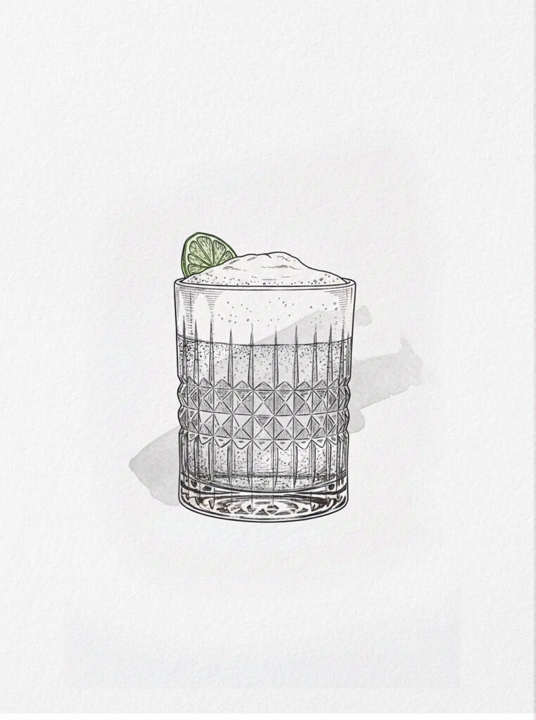 White Top Cadillac Illustration